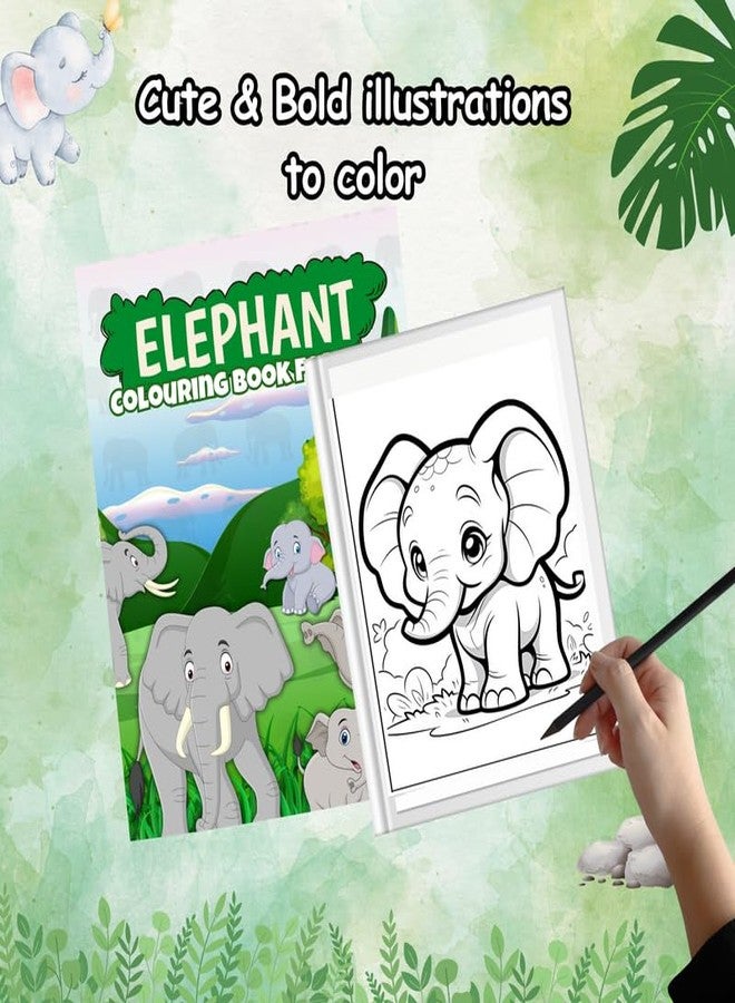 Sakuya Animals Coloring Book for Kids | Animal Coloring Page for Toddlers | Fun Activity for Boys and Girls |Baby Shower Activities-Elephant - Image 3